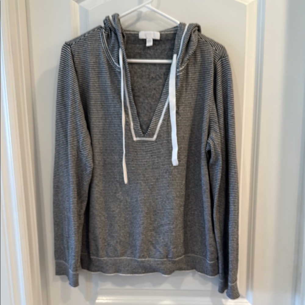 The White Company V-Neck with Hood Loungewear Sweater